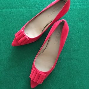 Talbots Danica Red Suede Heels, 8M